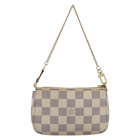 LOUIS VUITTON Damier Azur Mini Pochette Accessoires Pouch N63005 LV Auth 144622 - Picture 3 of 16